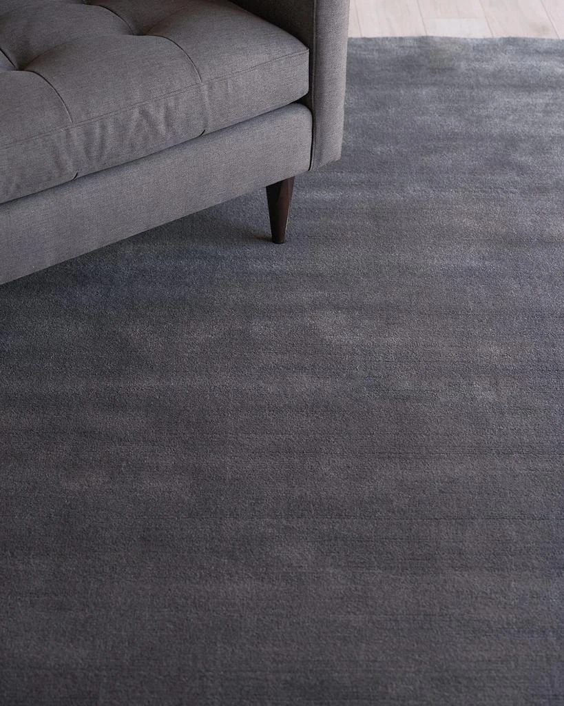 Exquisite Rugs Velutto Hand-Loomed Gray Rug, 10' x 14' 7