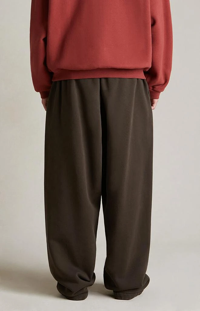 Essentials Brown Heavy Fleece Relaxed Sweatpants 6
