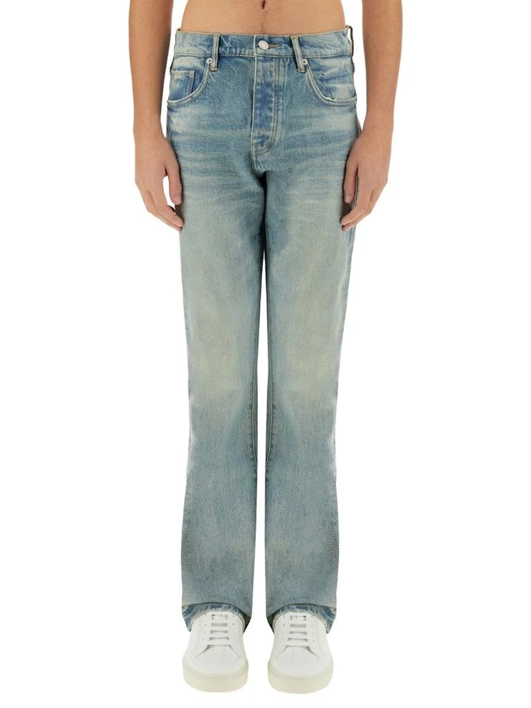 Purple Brand COATED FLARE JEANS 1