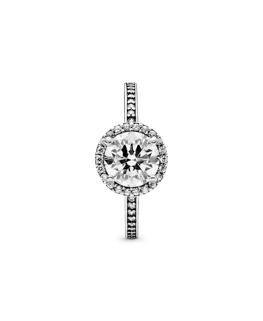 Pandora Cubic Zirconia Timeless Round Sparkle Halo Ring 3