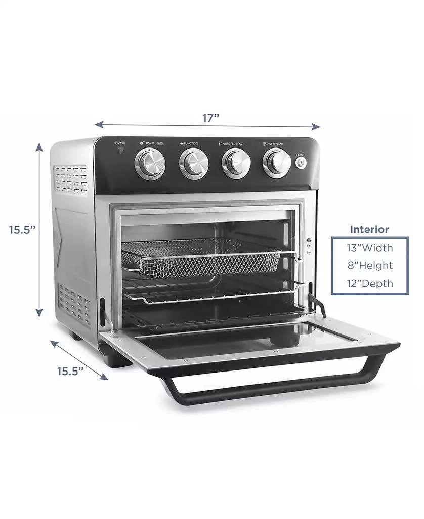 Elite Gourmet 26.5Qt. Air Fryer Convection Oven, XL Capacity, 12" Pizza, Adjustable Timer & Temperature Controls 2