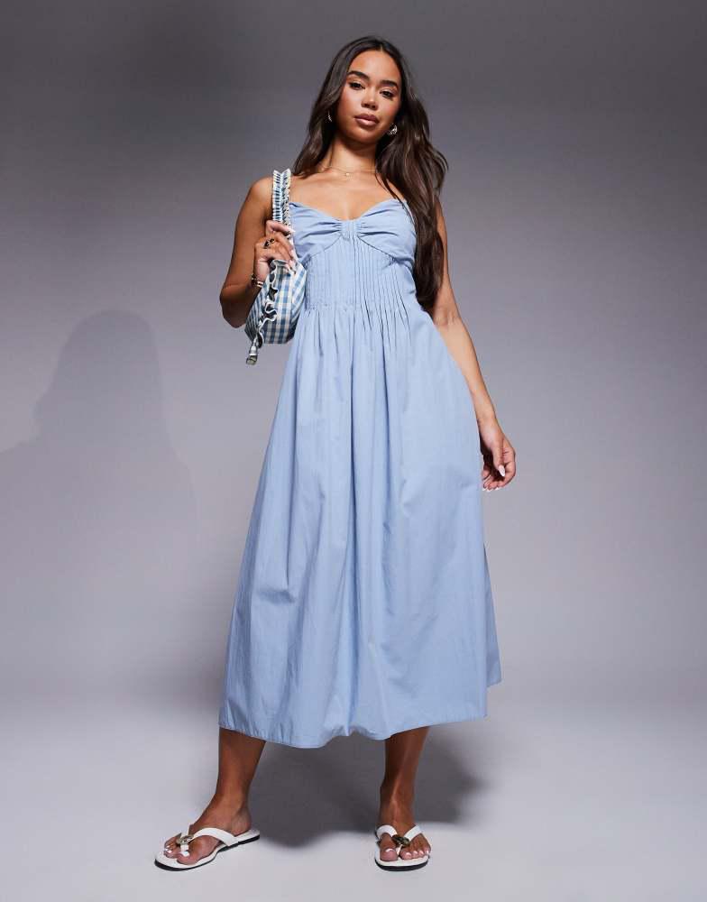 River Island River Island strappy midi sun dress in blue
