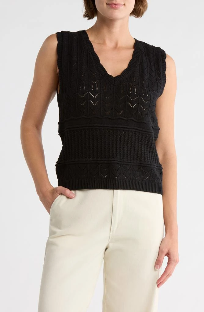 Melrose and Market Mixed Stitch Sweater Vest