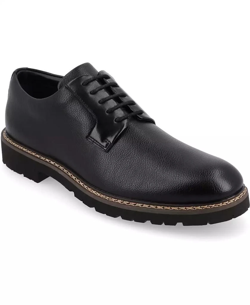 Vance Co. Men's Martin True Comfort Foam Plain Toe Lace-Up Derby Shoes 1