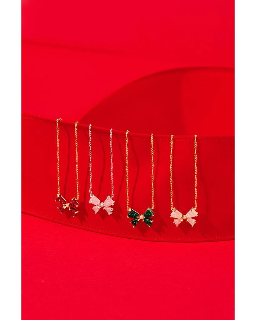 Kendra Scott Blair Drusy Stone Bow Adjustable Pendant Necklace in 14K Gold Plated, 19" 3