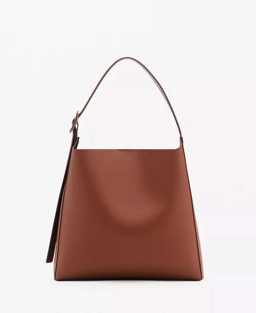 Mango Women's Buckle Detail Shopper Bag 1