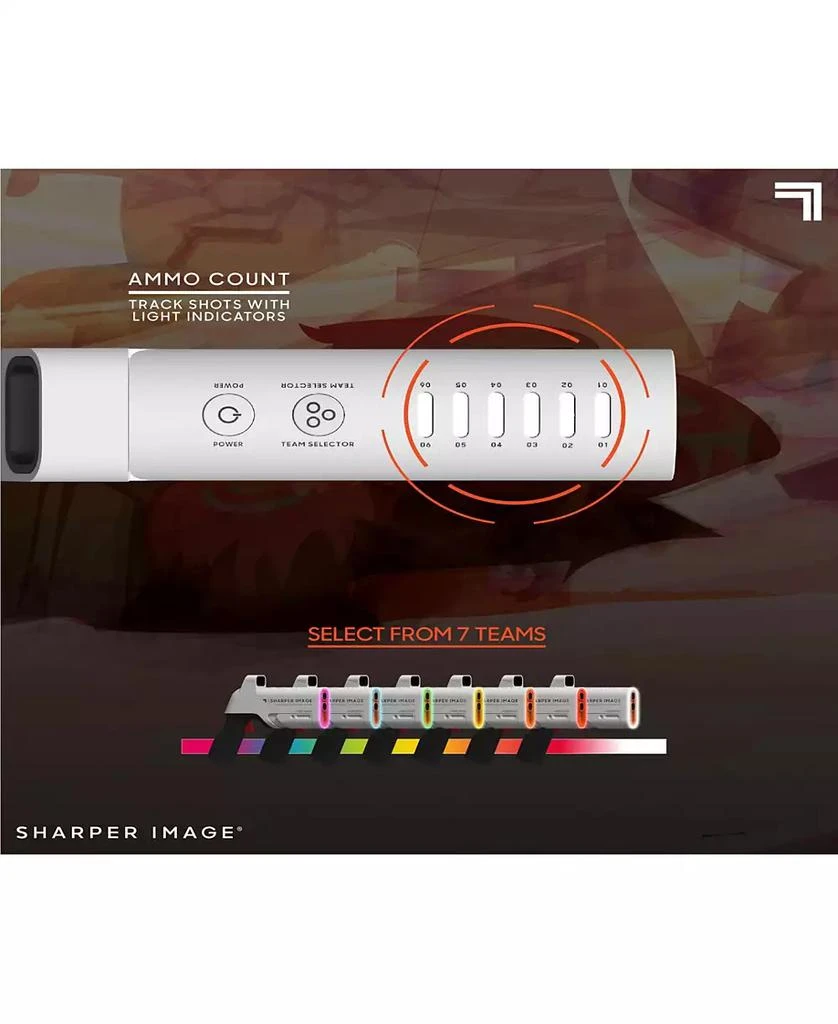 Sharper Image 2 Player Laser Tag Handtank Starter Set 7