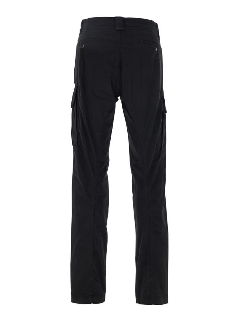 C.P. Company Black Cargo Pants With Lens Motif On The Leg In Cotton Man 2
