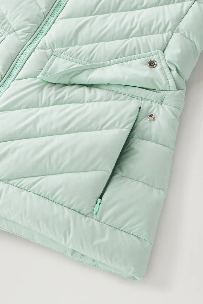 Woolrich Short Padded Jacket with Chevron Quilting - Women - Black 5