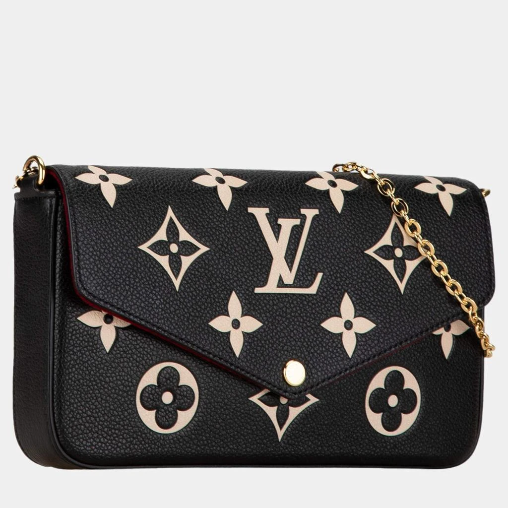 Louis Vuitton Louis Vuitton Black Monogram Empriente Bicolor Leather Pochette Felicie Shoulder Bag 2