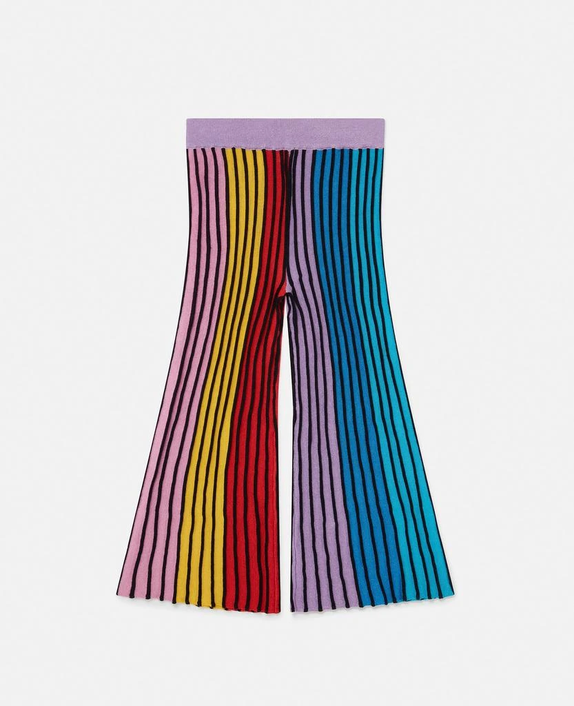 Stella McCartney Stella McCartney - Rainbow Striped Flared Trousers, Woman, Multicolour, Size: 8 1