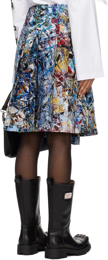 Charles Jeffrey Loverboy Multicolor Asymmetric Wrap Kilt Midi Skirt 3