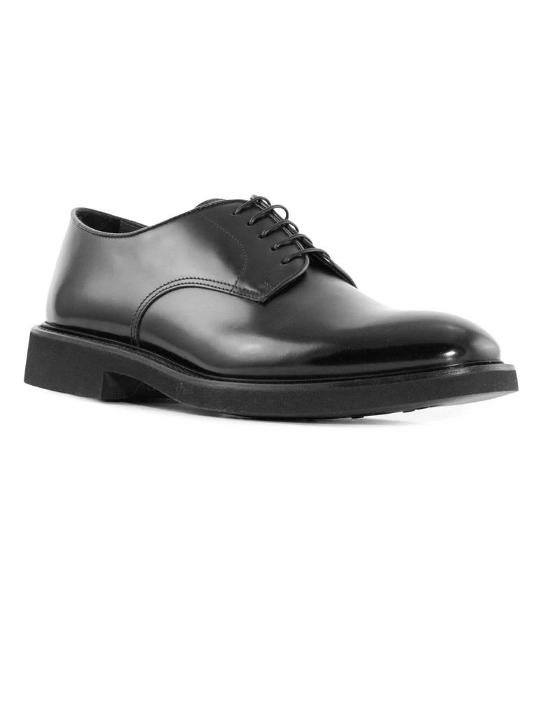 DOUCAL'S Black Leather Lace-up Derby 2