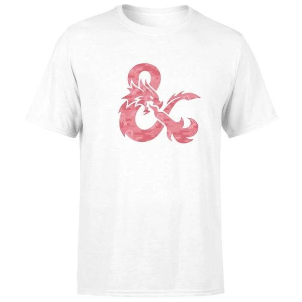 Original Hero Dungeons & Dragons Ampersand Pink Men's T-Shirt - White 1
