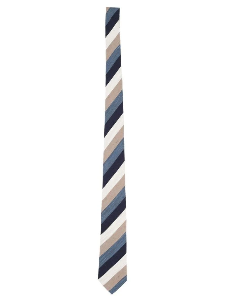 TAGLIATORE Tagliatore Striped Silk Tie
