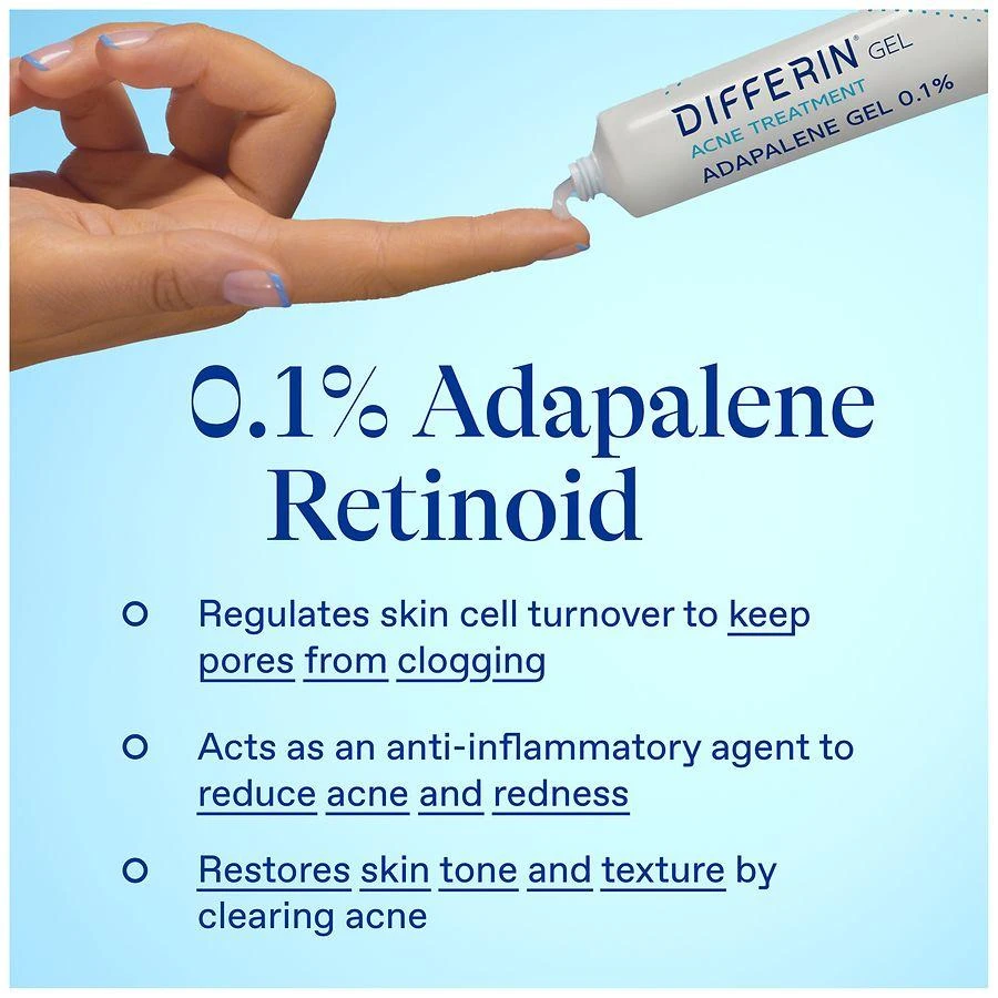 Differin 0.1% Adapalene Acne Treatment Gel 7