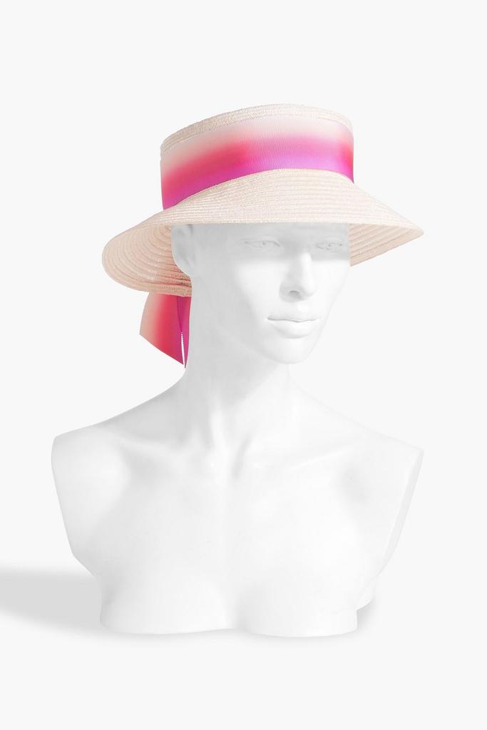 Eugenia Kim Kayla grosgrain-trimmed hemp-blend visor