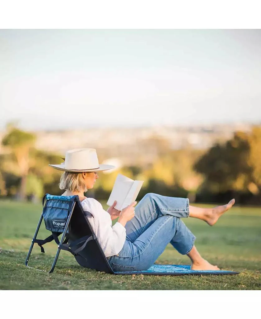 ECR4Kids Lightspeed Outdoors Beach Loungers, Deep Navy Ombre, 2-Pack 6