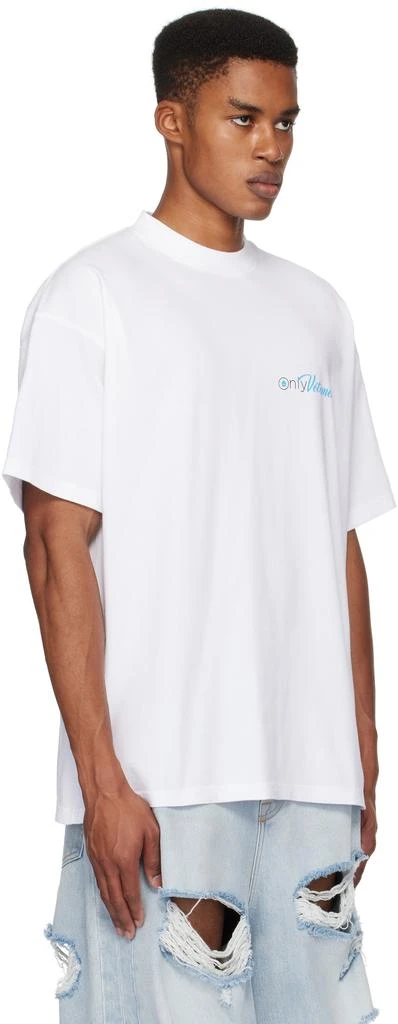 Vetements White 'Only Vetements' Regular T-shirt 2