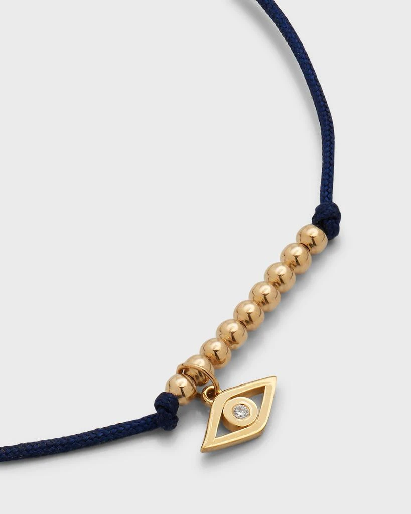 Sydney Evan Diamond Evil Eye Pull-Cord Bracelet 3