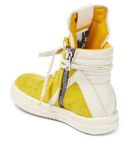 Rick Owens Kids Geobasket leather sneakers 2