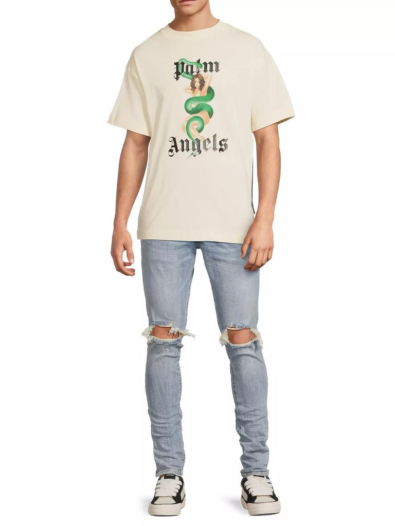 Palm Angels Ivy Pin-Up Crewneck T-Shirt 2