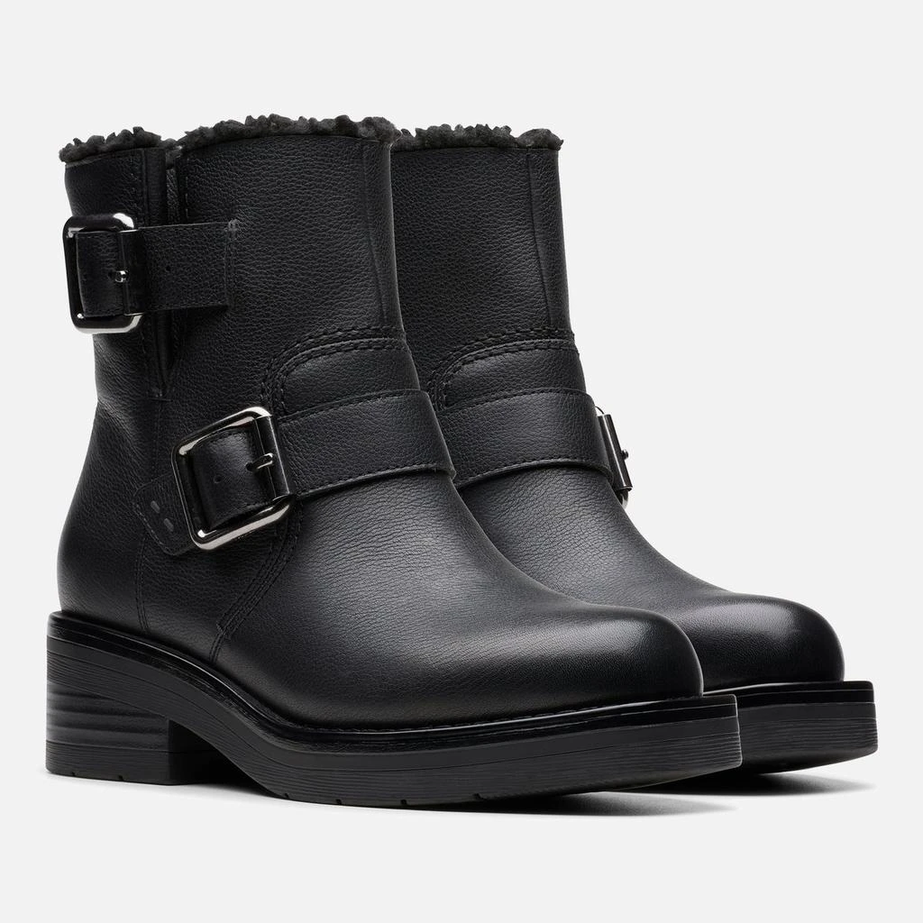 Clarks Clarks Women's Rebelle Buckle Leather Biker Boots 2
