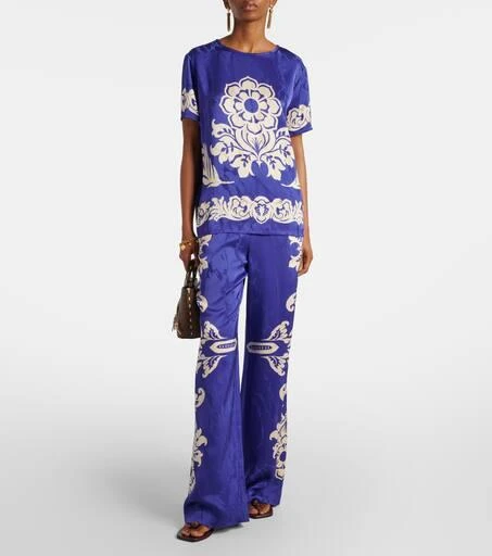 ETRO Floral satin top 2