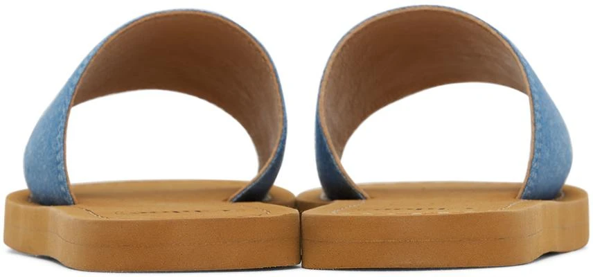 Chloé Kids Blue Printed Denim Sandals 2