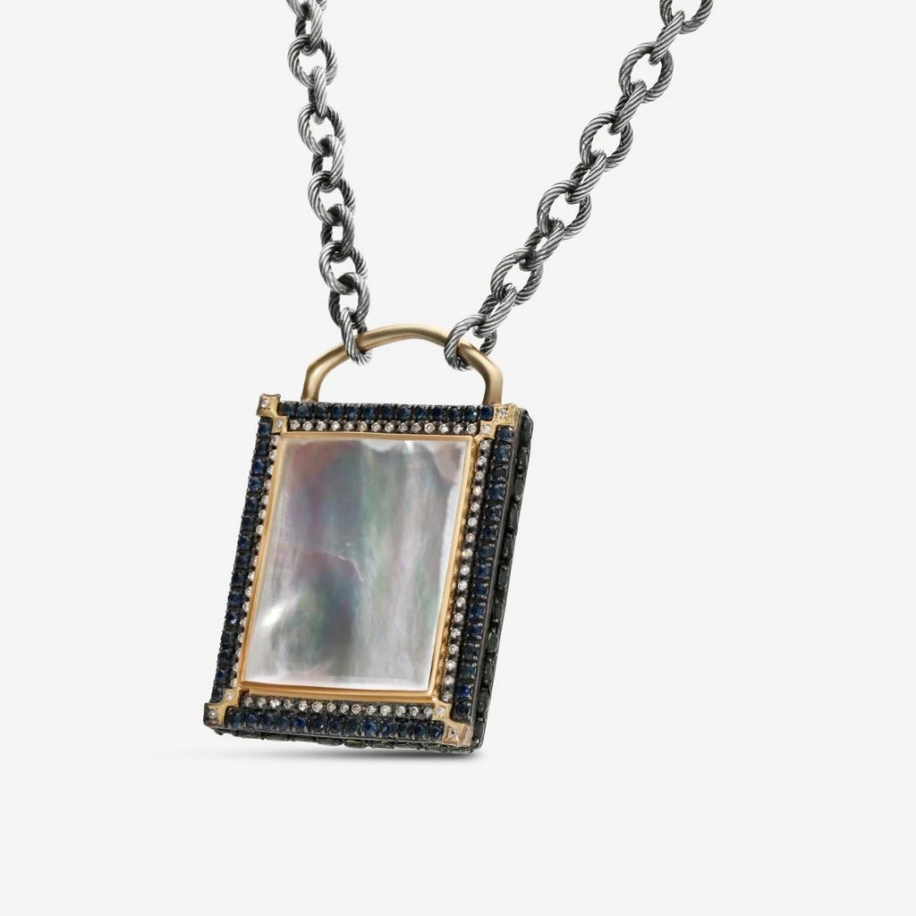 Armenta Armenta Old World 18K Yellow Gold 
Sterling Silver Multistone Pendant Necklace 15595 2