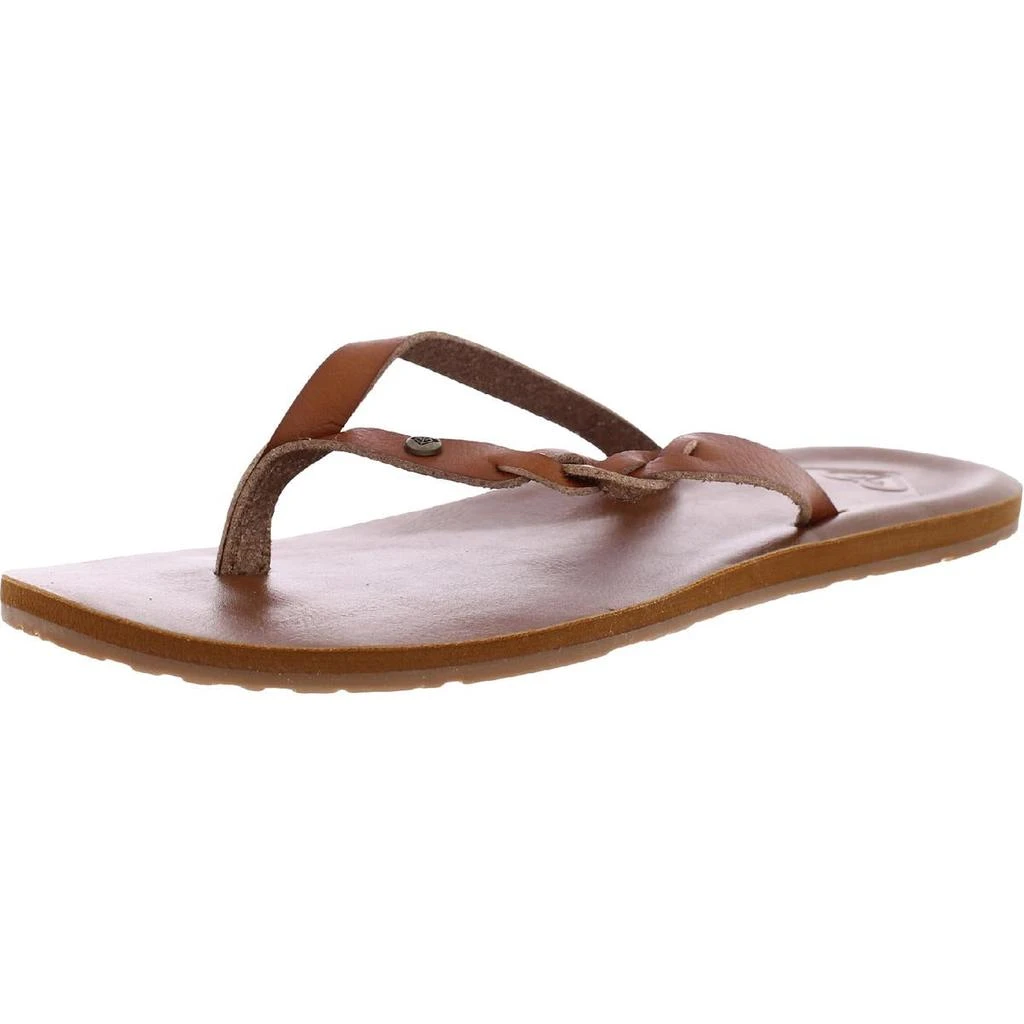Roxy Liza li Womens Braided Synthetic Flip-Flops 1