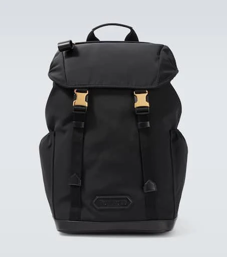 Tom Ford Leather-trimmed backpack 1