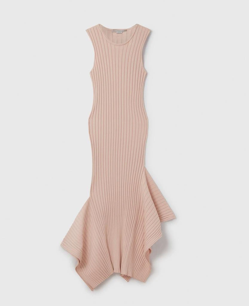 Stella McCartney Stella McCartney - Knit Kick-Flare Maxi Dress, Woman, Powder pink, Size: L 1