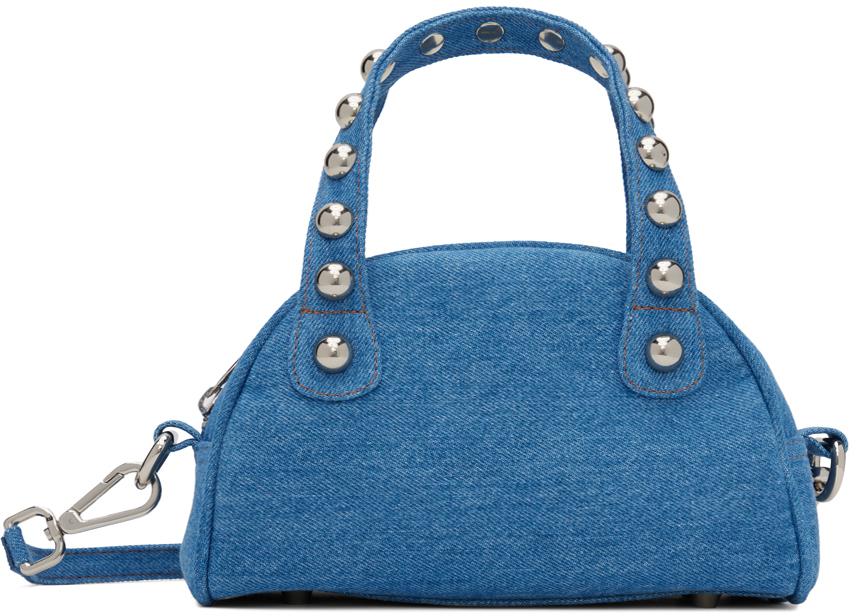 Justine Clenquet Blue Liv Denim Bag