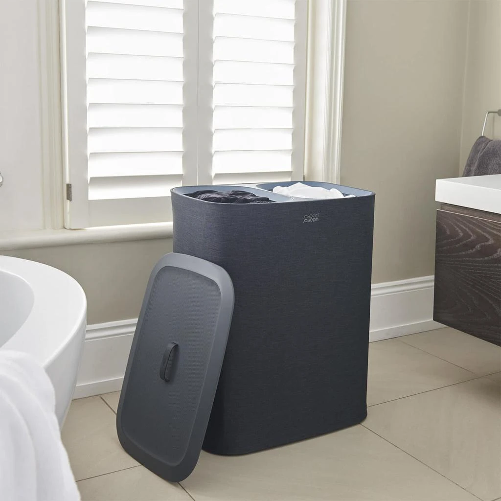 Joseph Joseph Joseph Joseph Tota 90-Litre Laundry Separation Basket - Carbon Black 5