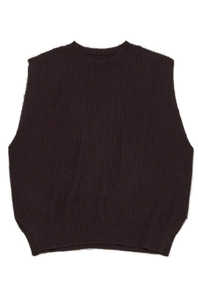 Homme Plissé Issey Miyake Homme Plissé Issey Miyake Crewneck Sleeveless Ribbed Jumper 1