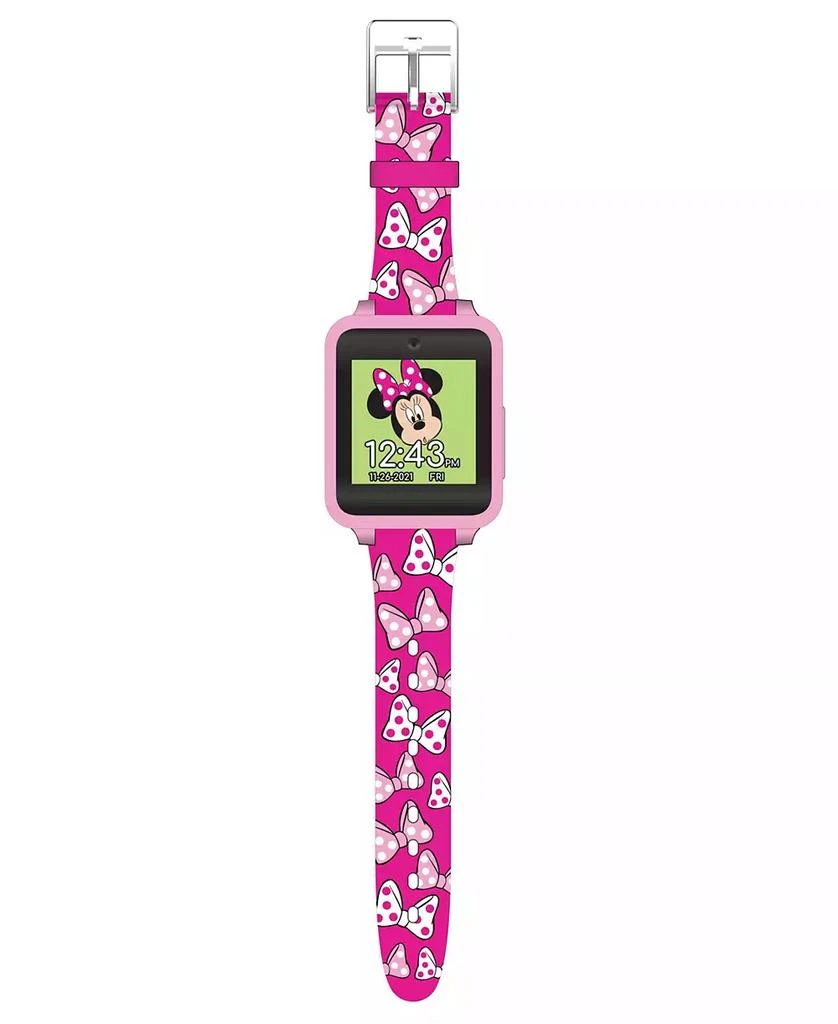 Accutime Minnie Mouse Kid's Touch Screen Pink Silicone Strap Smart Watch, 46mm x 41mm 3