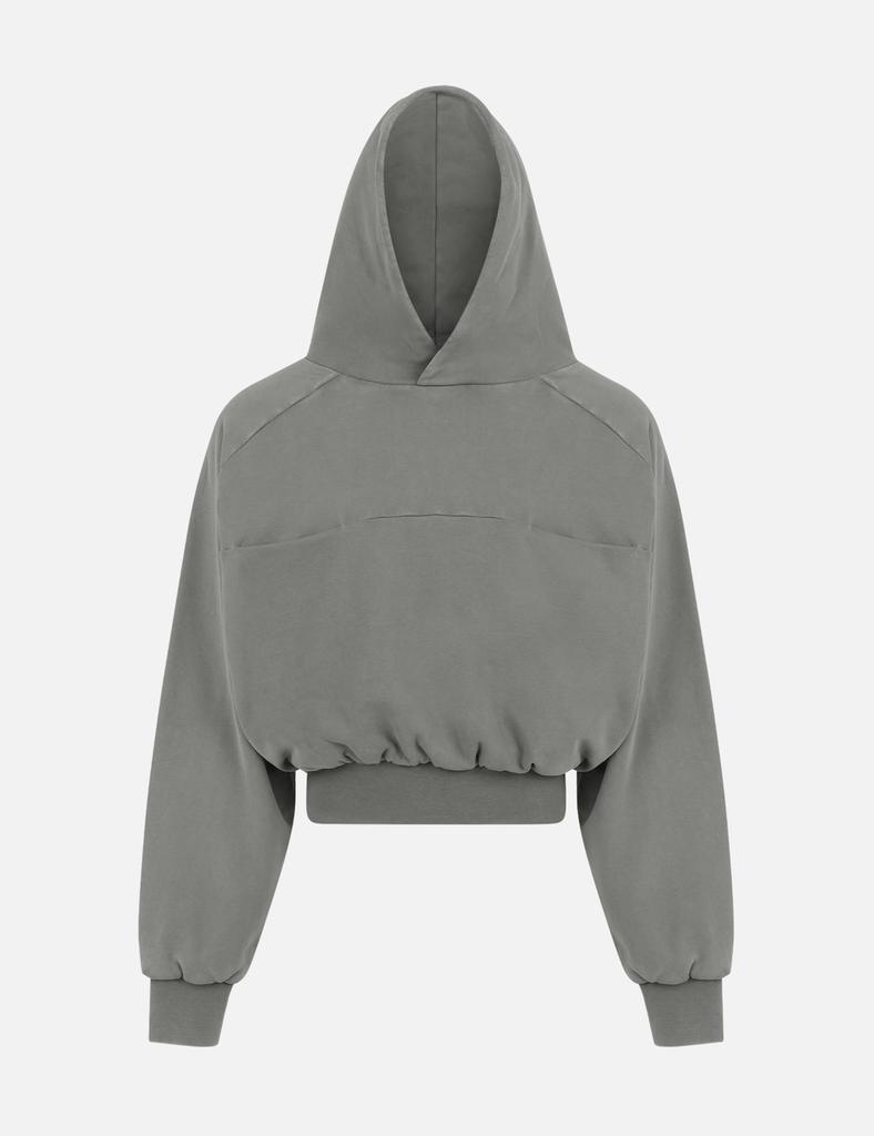 スウェット・トレーナー ENTIRE STUDIOS GREY ZIP COTTON SWEATSHIRT Entire Studios Gray Cropped Full Zip Hoodie - Hoodies