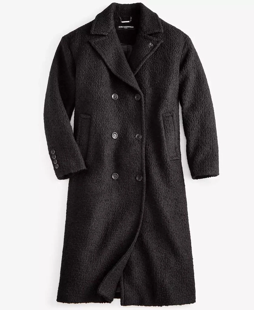 Karl Lagerfeld Paris Women's Double-Breasted Overcoat, Created for Macy's 8