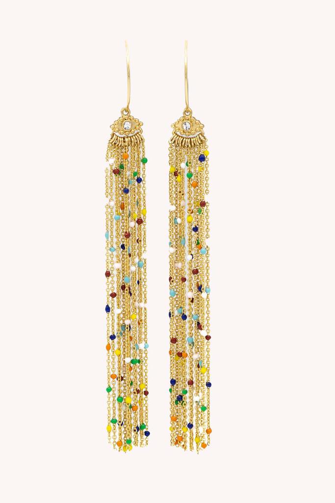 Rebecca Minkoff Tassel Multi Bead Earring