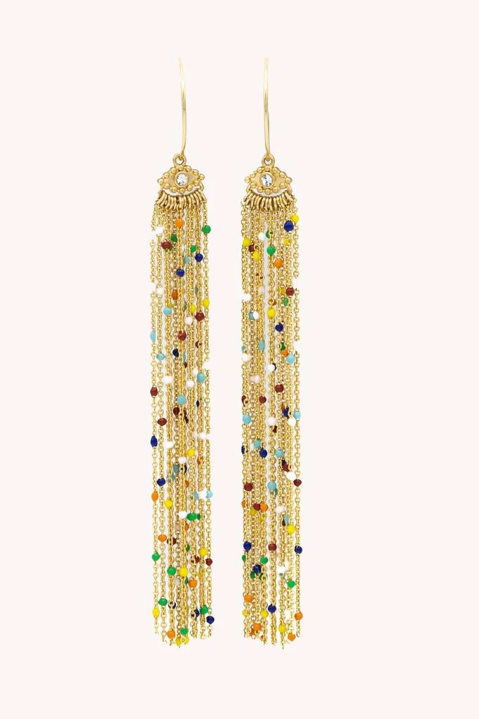 Rebecca Minkoff Tassel Multi Bead Earring 1