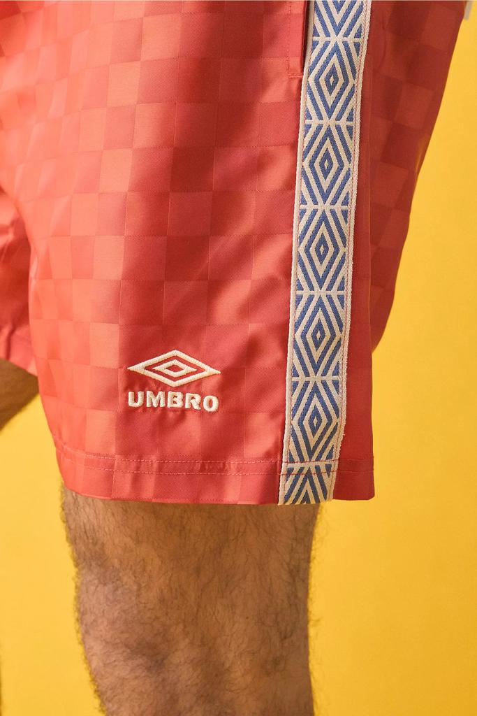 ☆UMBRO☆ PTR Warm-up High Neck Piste Orange UQ121SWT21 UQ12 Umbro Umbro UO Exclusive Check Pattern 7” Short - Shorts