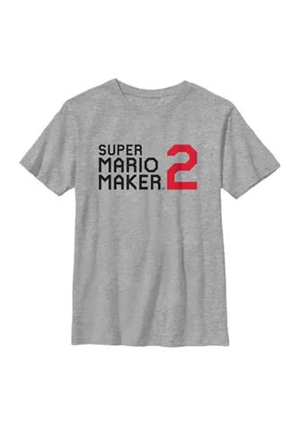 Nintendo Boys 4 7 Basic Logo Graphic T Shirt