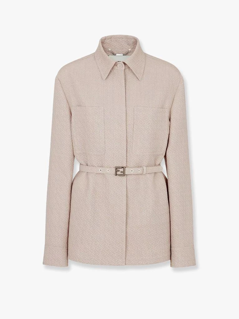 Fendi Ff diagonal 3d wool blazer 1