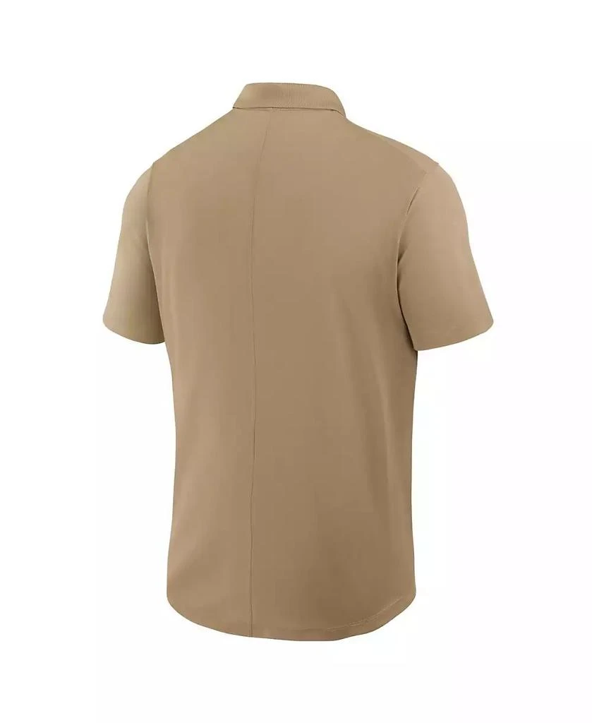 Jordan Men's Tan Oklahoma Sooners Primetime Victory Primary Logo Performance Polo Shirt 3