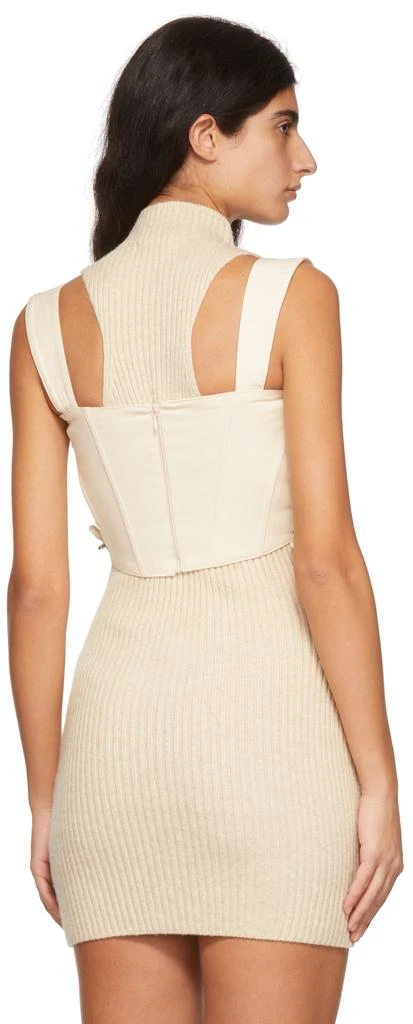 Danielle Guizio Off-White Cotton Tank Top 3