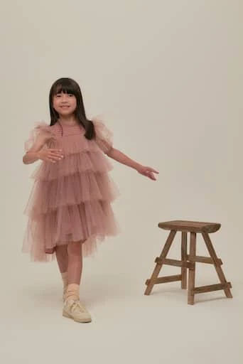 C'era Una Volta Mary tiered tulle dress 5