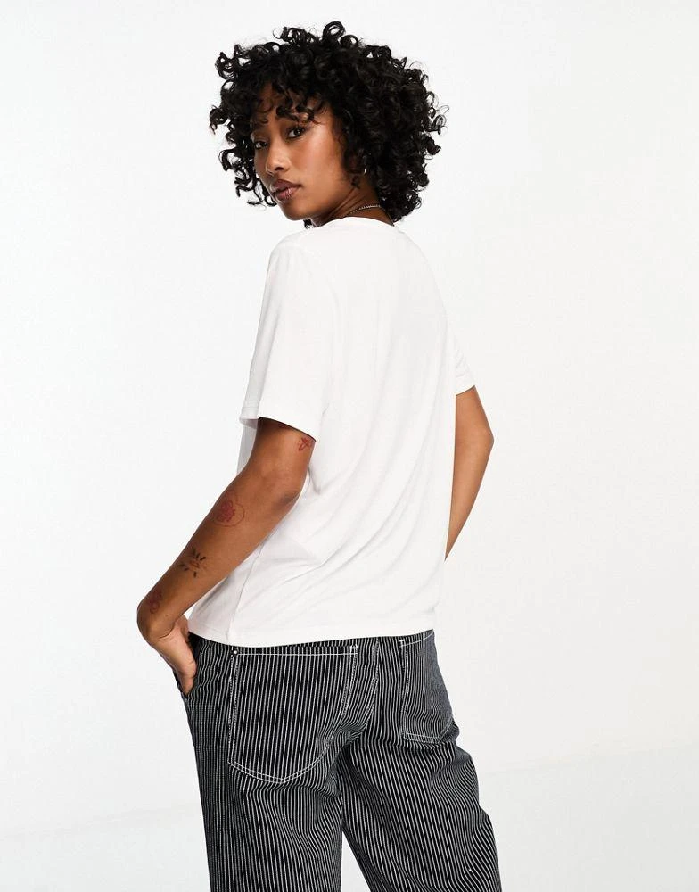 Object Object premium slinky touch t-shirt in white 2