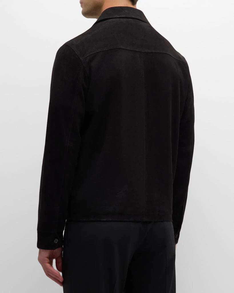 Theory Men's Hazelton Leather Blouson Jacket 3
