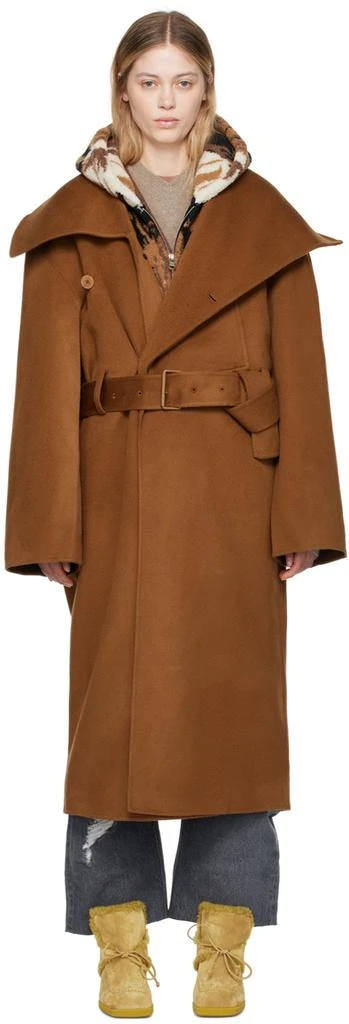 JW Anderson Brown Wrap Coat 1